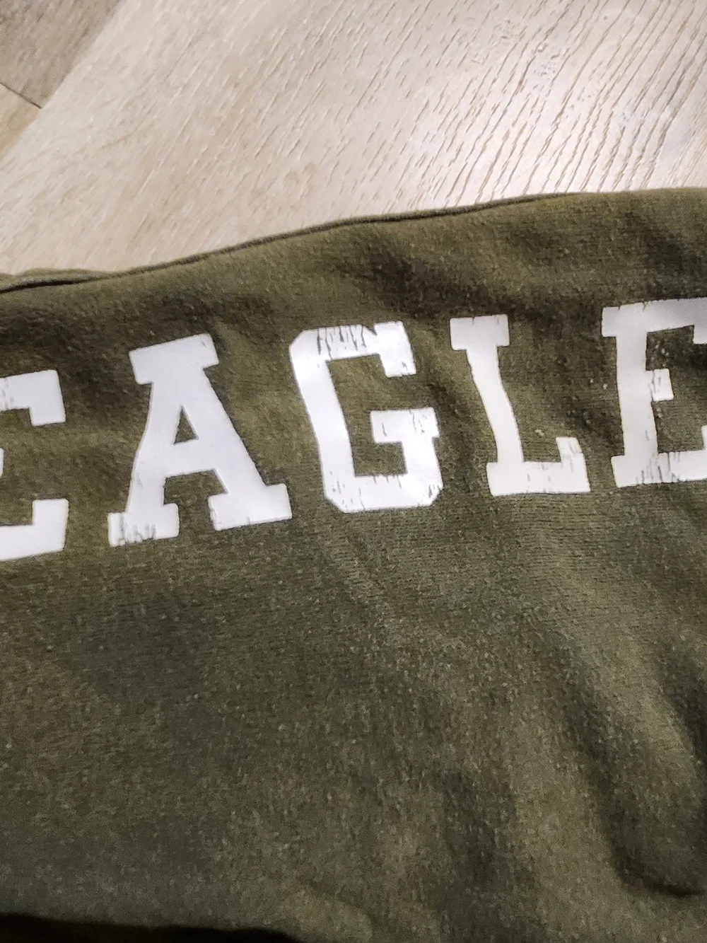 American Eagle Outfitters - Olive Green Men's Hoodie, Vintage - Picture 6 of 6